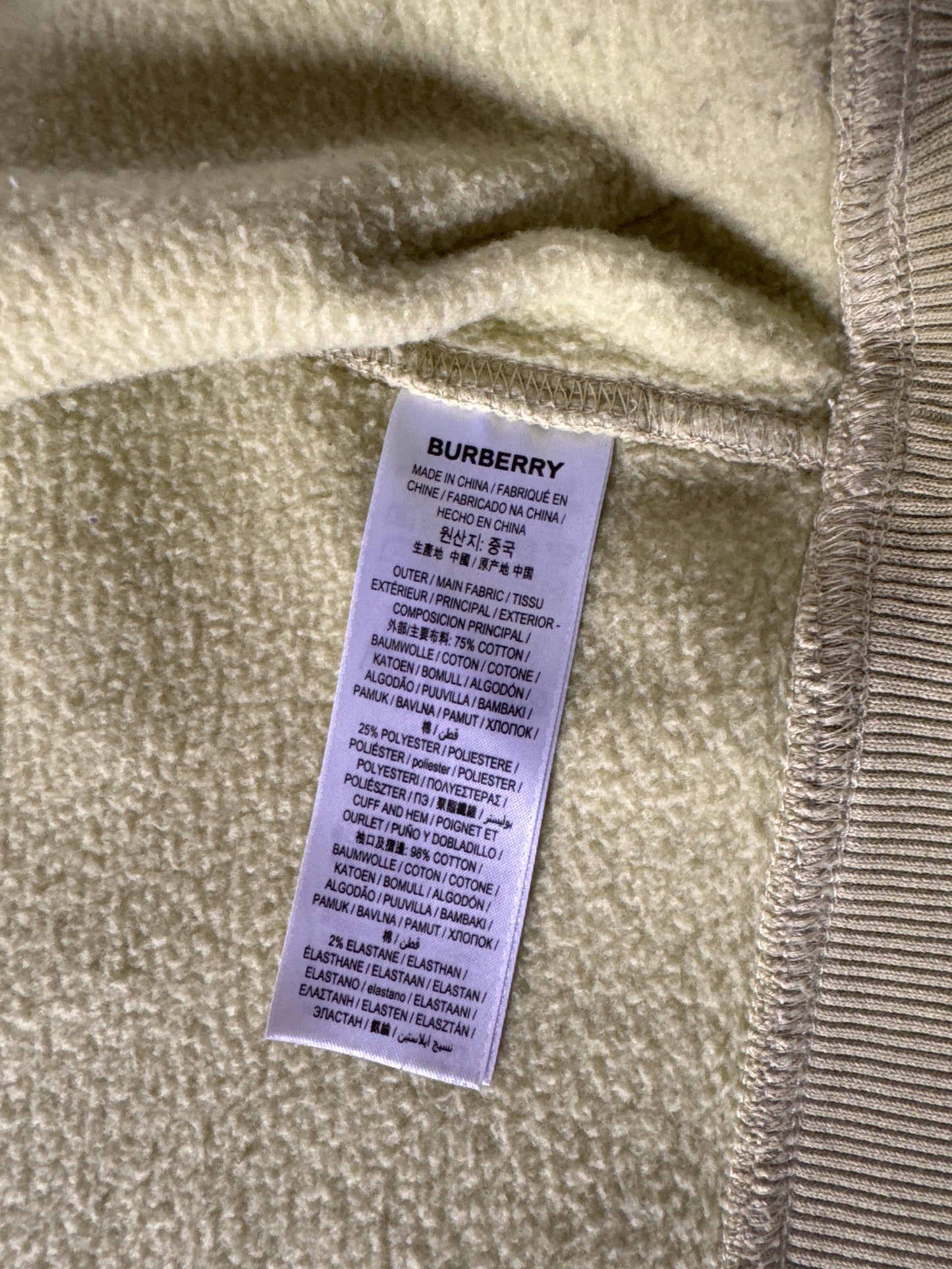 Burberry Women’s Letter Graphic Cotton Blend Zip Hoodie