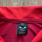 Oakley Medium Red Orange Solid Short Sleeve Performance Golf Logo Polo Shirt