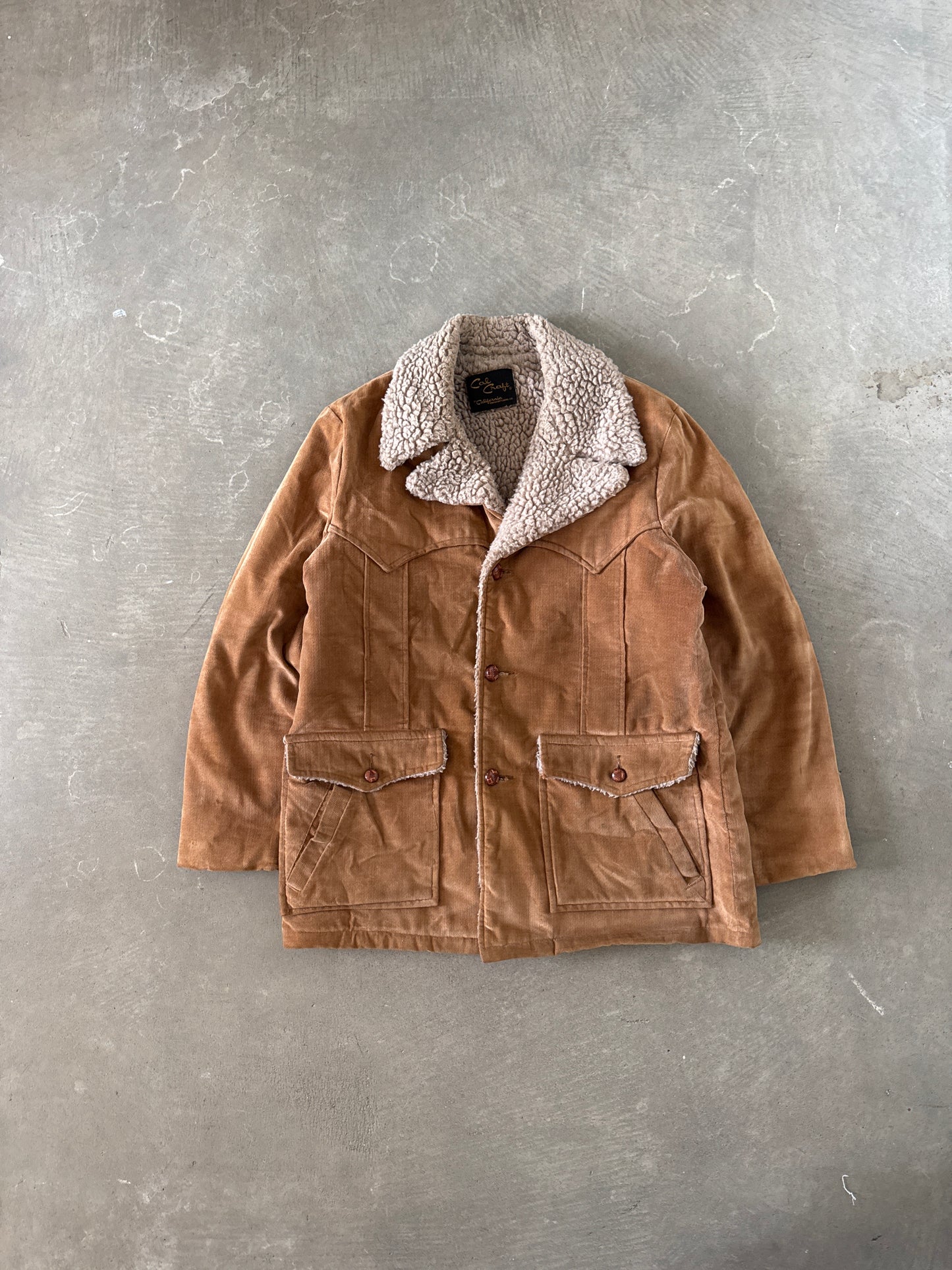 Vintage 1970s Cal Craft California Manufacturing Company Western Coat