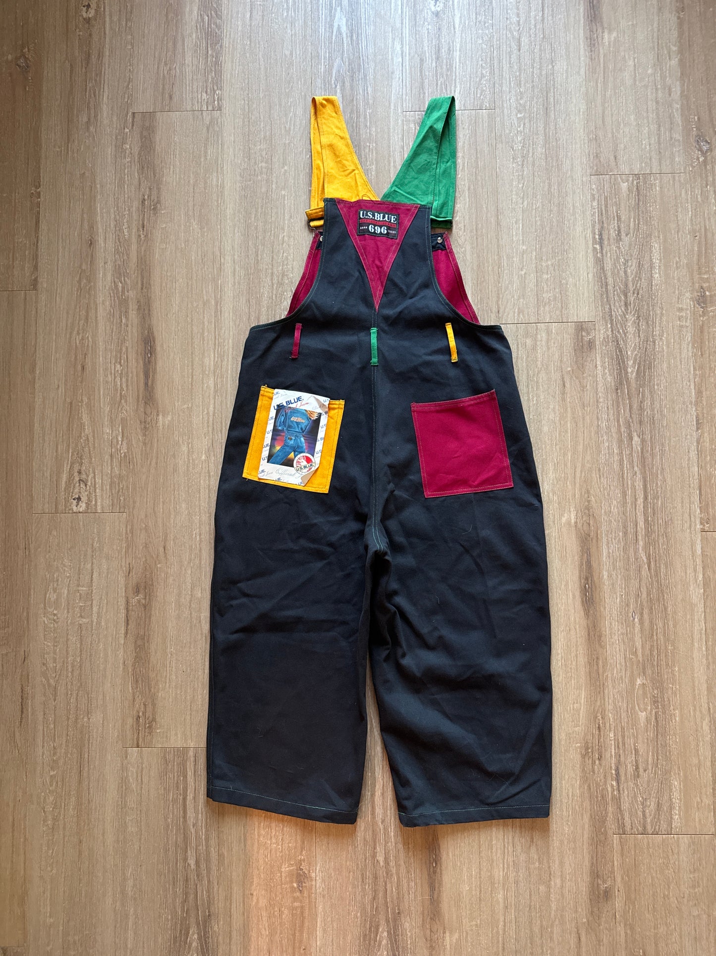 Vintage 90s U.S. Blue Official Jeans Funky Will Smith Fresh Prince Of Bel-Air Overall Pants