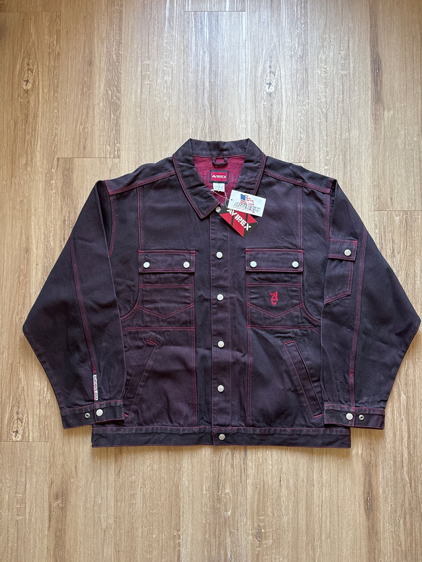 Vintage Avirex Scarlet Denim Jean Jacket