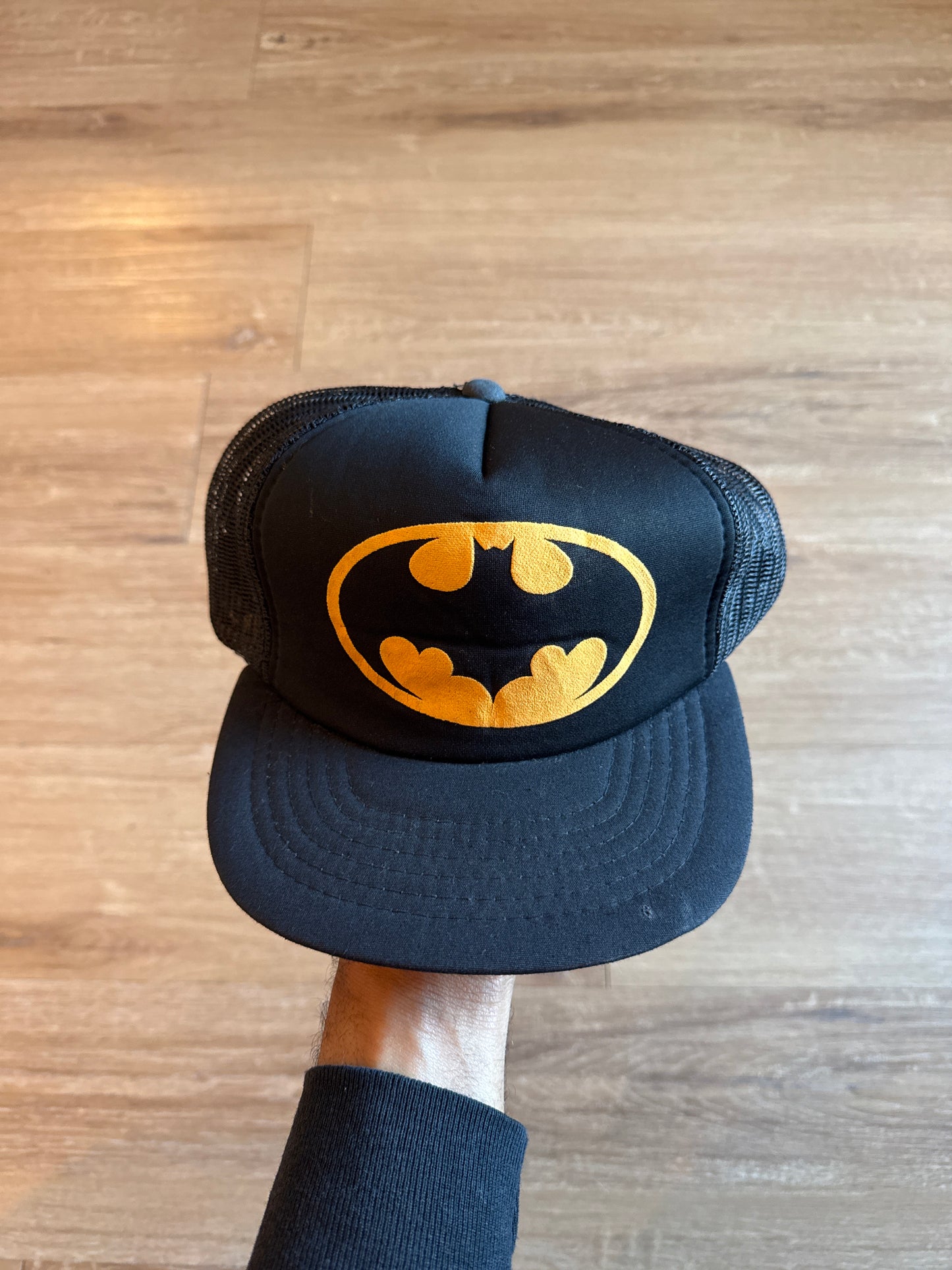Vintage 90s Batman The Joker Gotham City Mesh Trucker Snap Back Hat