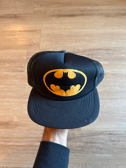 Vintage 90s Batman The Joker Gotham City Mesh Trucker Snap Back Hat