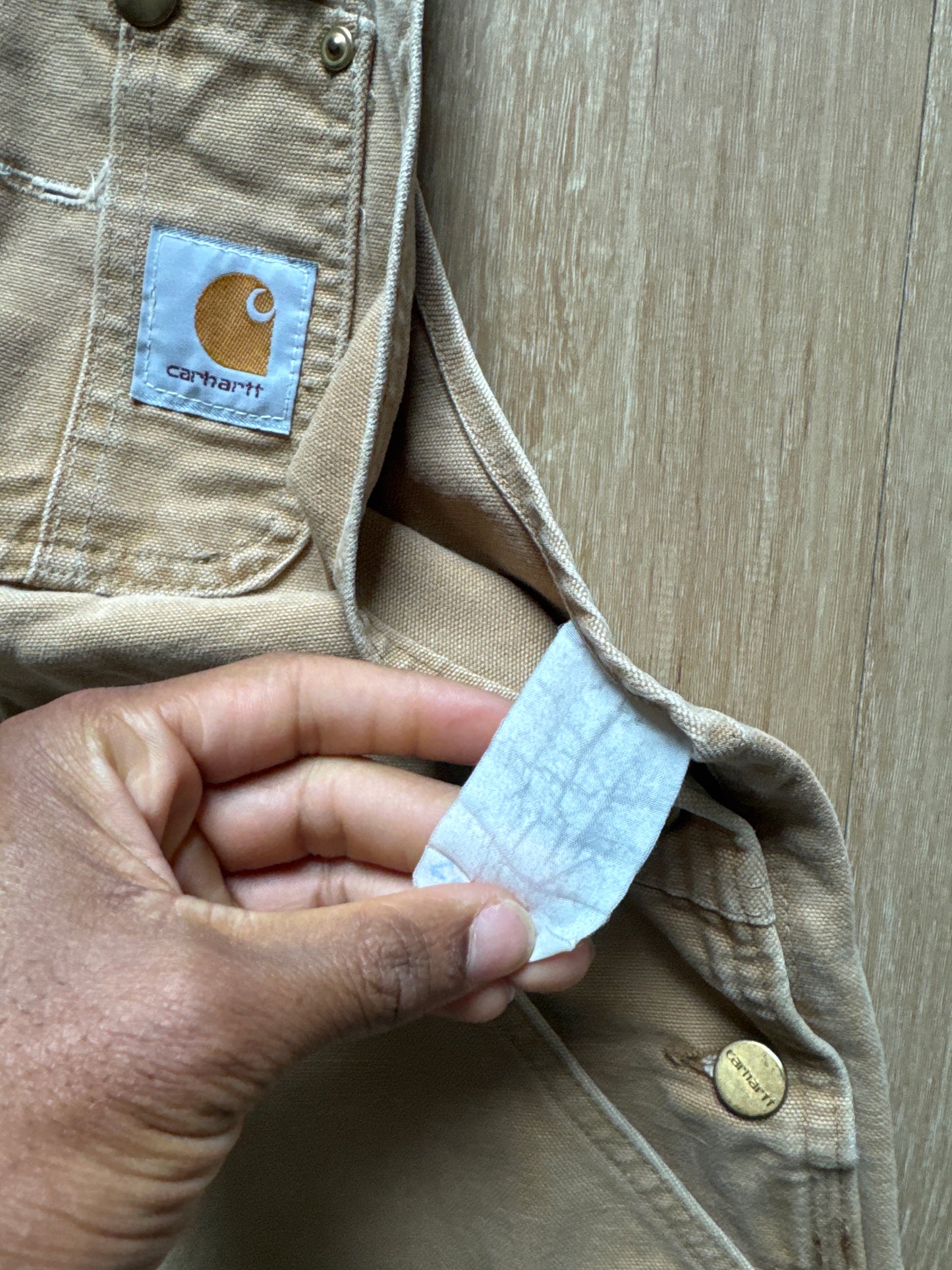 Vintage Carhartt Tan Double Knee Overall Pants