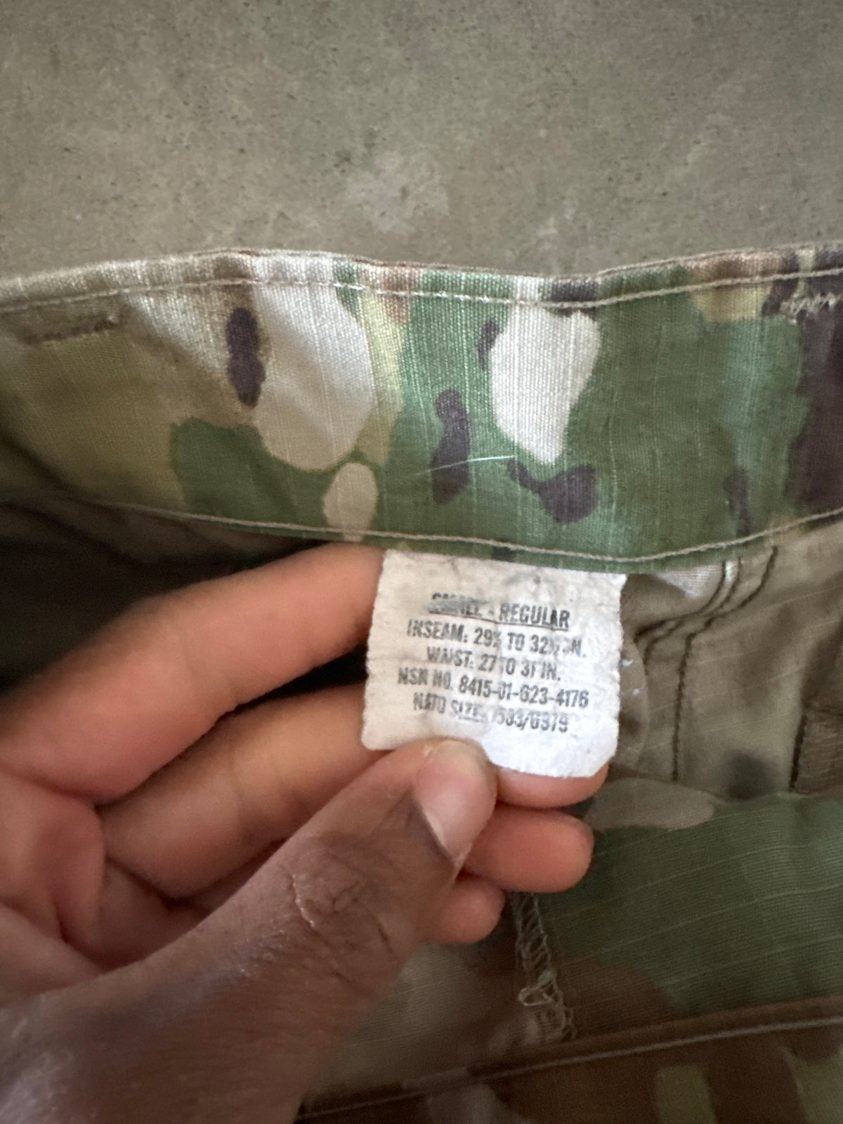 Vintage Military Camo 3/4 Cargo Shorts