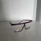 Vintage 90s Crozel Hip Hip Style Purple Glasses