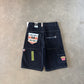 Vintage Y2K Paco Grand Slam Embroidered Denim Shorts