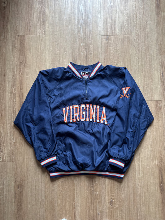 Vintage Team Edition Apparel University Of Virginia Cavaliers Quater Zip Pullover