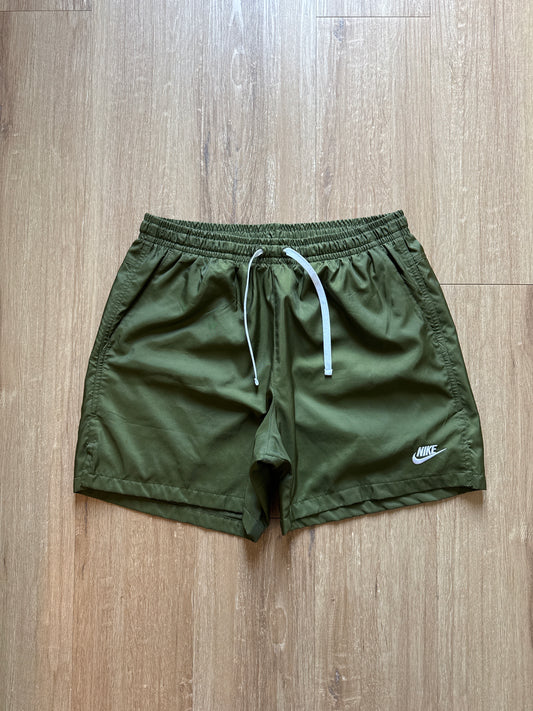Nike Olive Green Logo Shorts