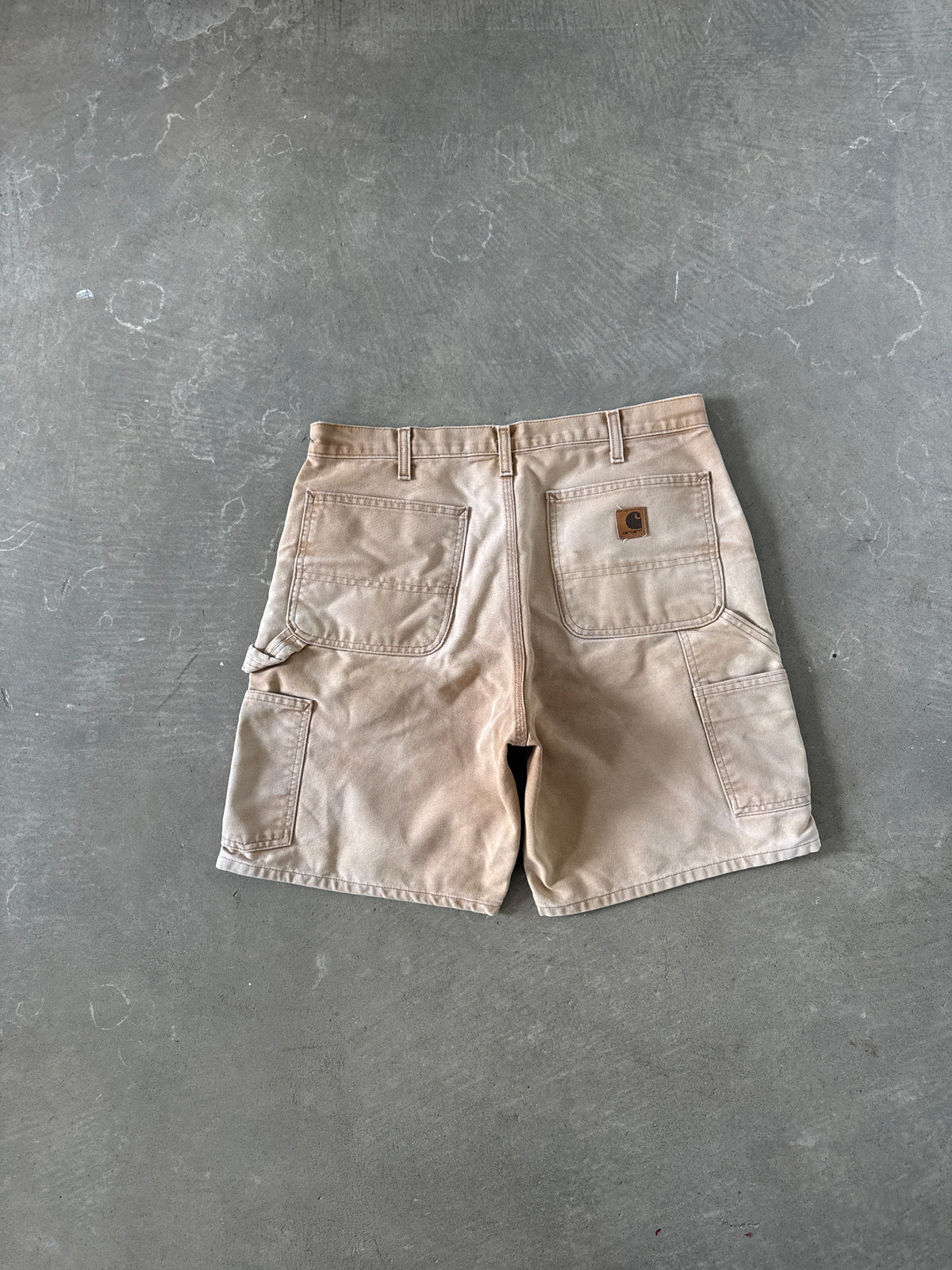 Vintage Carhartt Distressed Tan Carpenter Shorts