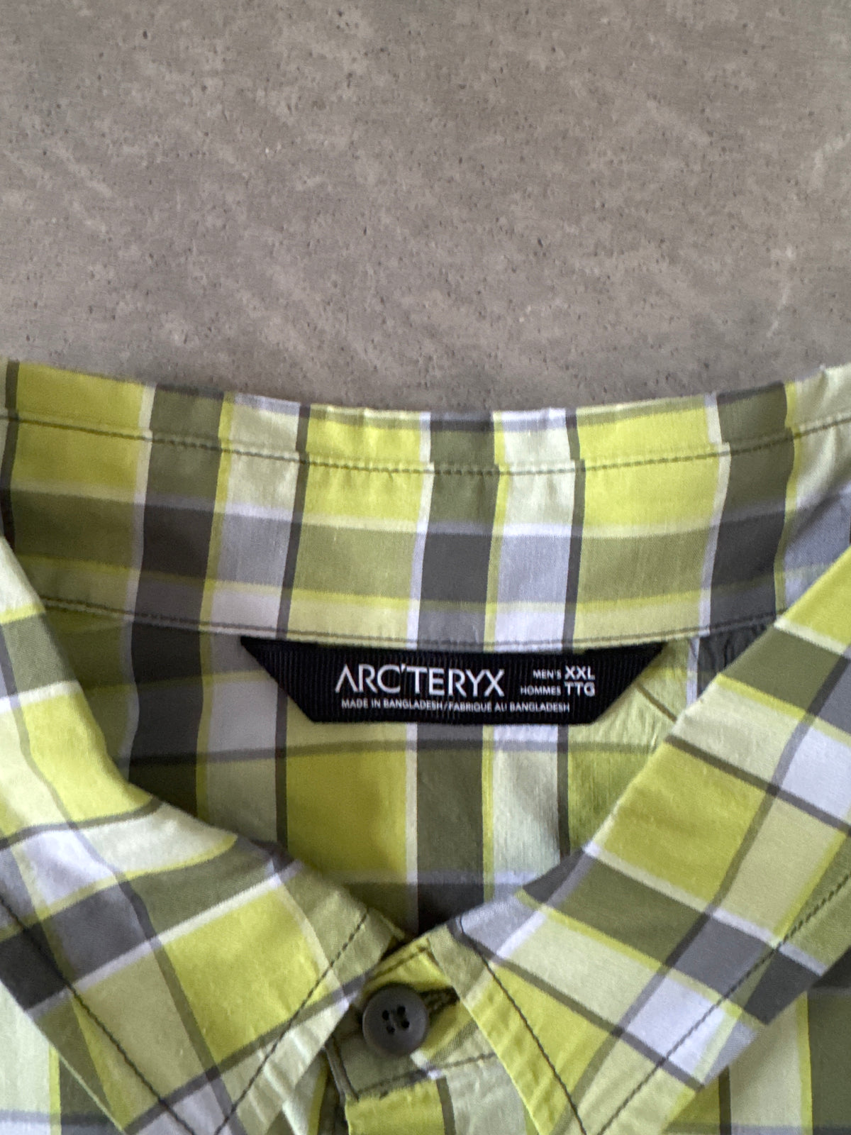 Arc’teryx Plaid Button Up Short Sleeve Shirt