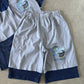 Vintage 90s Georgetown University Hoyas Hooded Tee Shorts Set