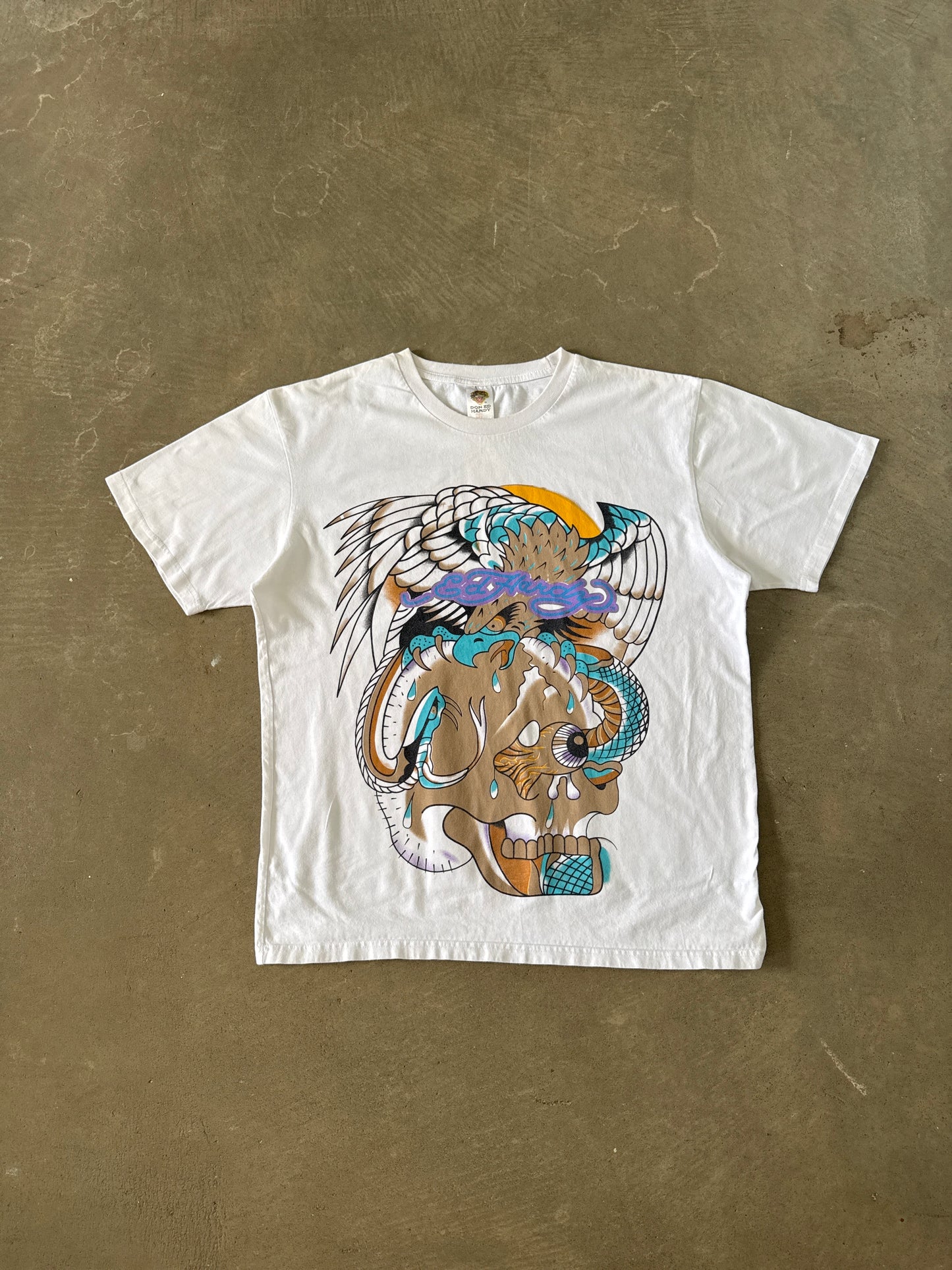 Y2K Ed Hardy Skull Snake Eagle Tee