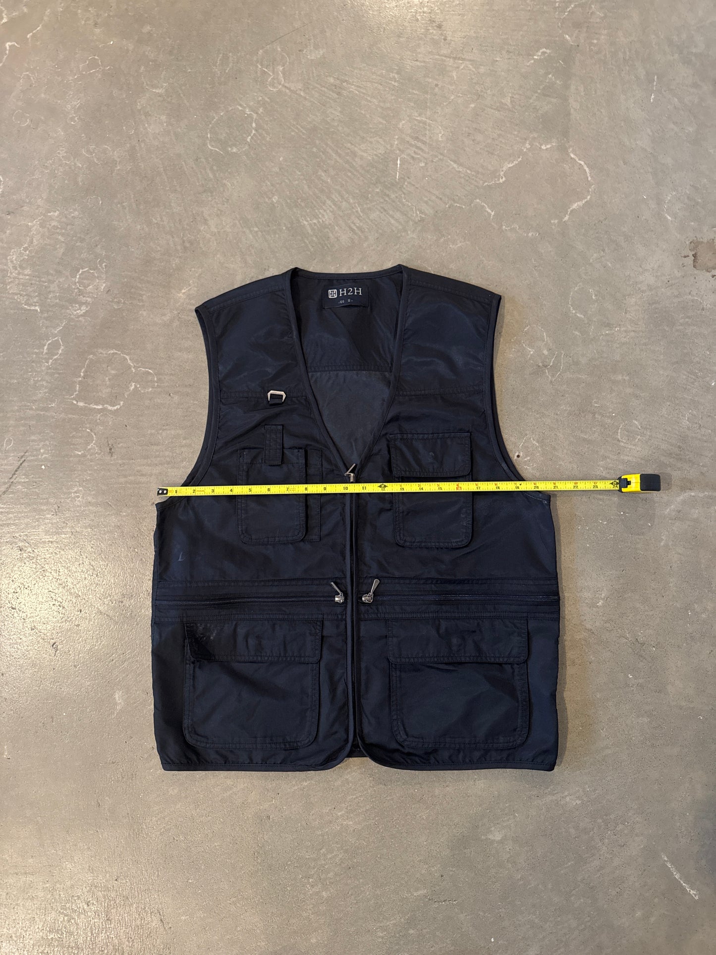 Vintage H2H Black Utility Vest