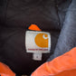 Vintage Carhartt Blaze Orange Active Hooded Work Jacket