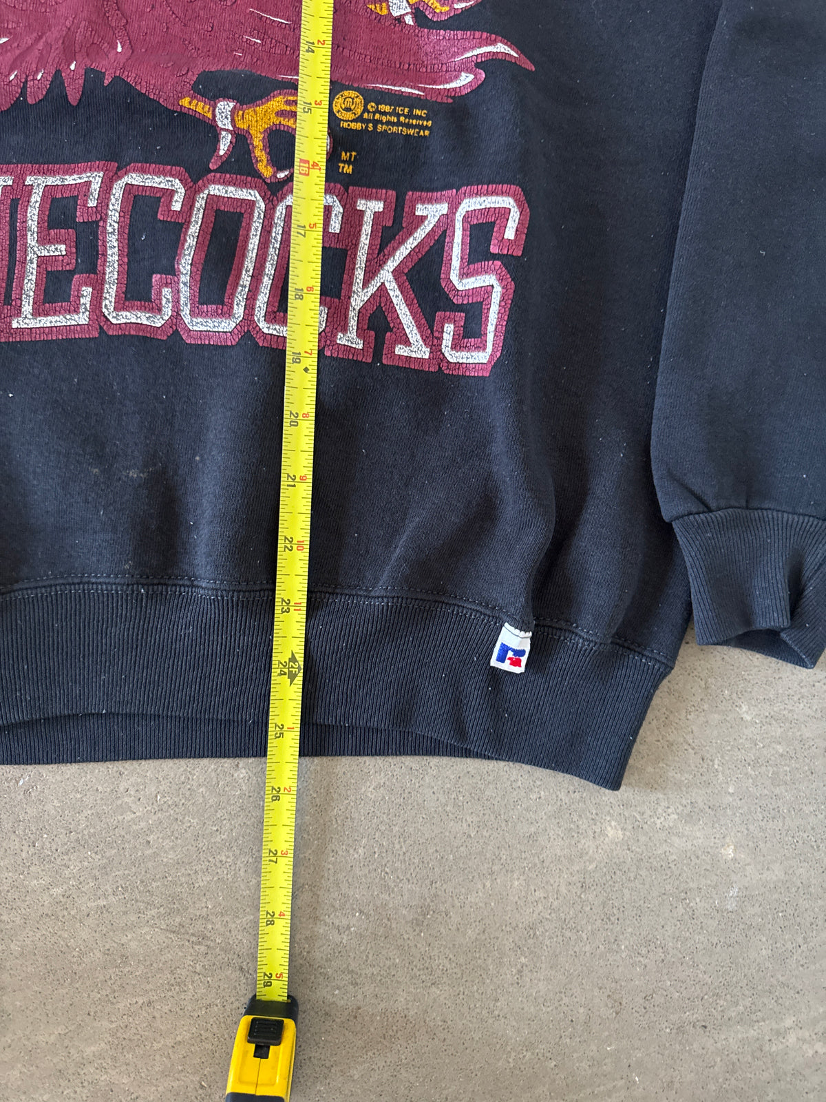 Vintage 1987 Russell Athletic University Of South Carolina Gamecocks Sweatshirt