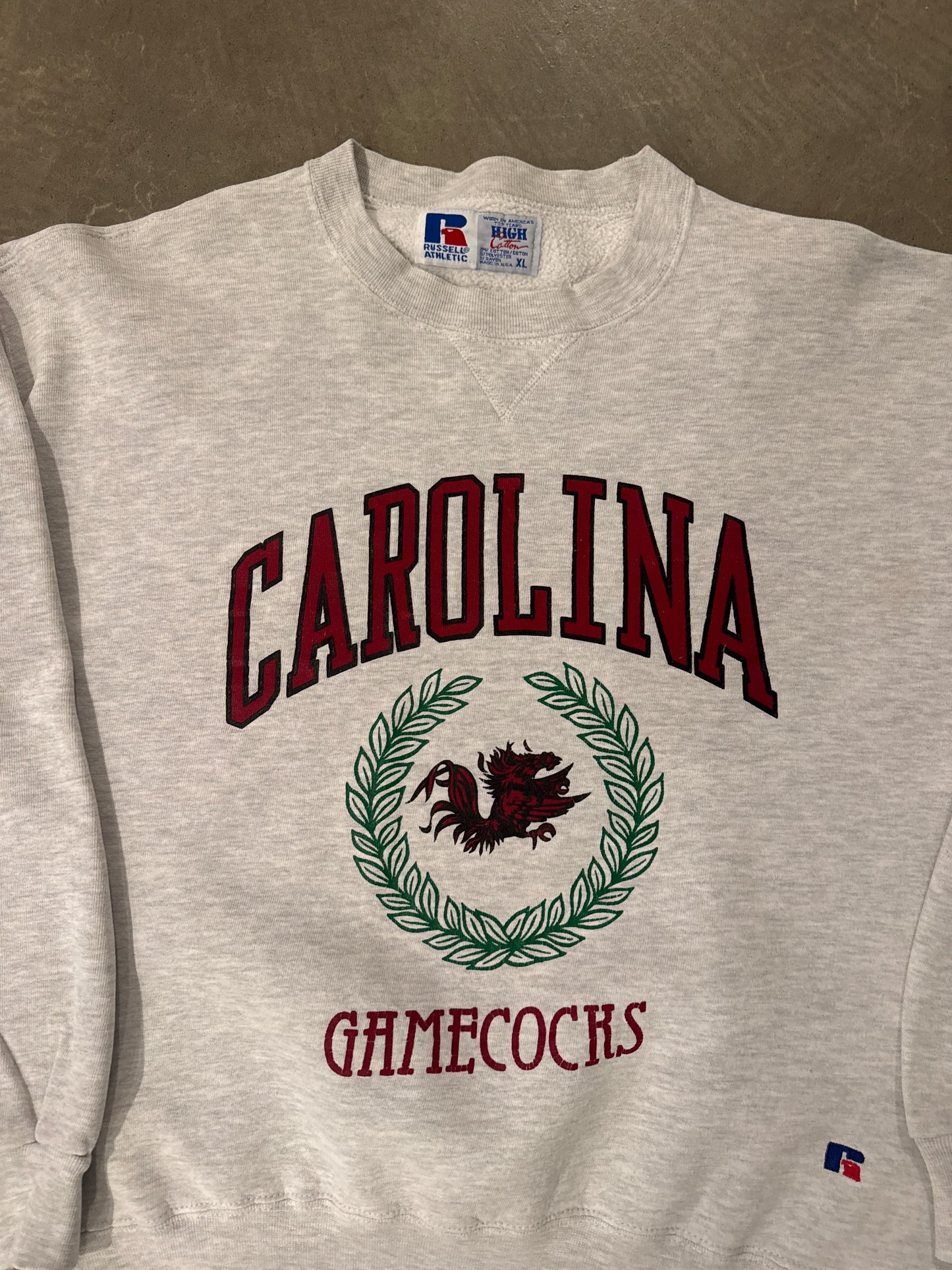 Vintage 90s Russell Athletic University Of South Carolina Gamecocks Sweatshirt