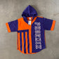 Vintage 90s Phoenix Suns Striped Hooded Tee Shorts Set