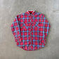 Vintage 90s Tradition Distressed Plaid Quilted Lined Flannel