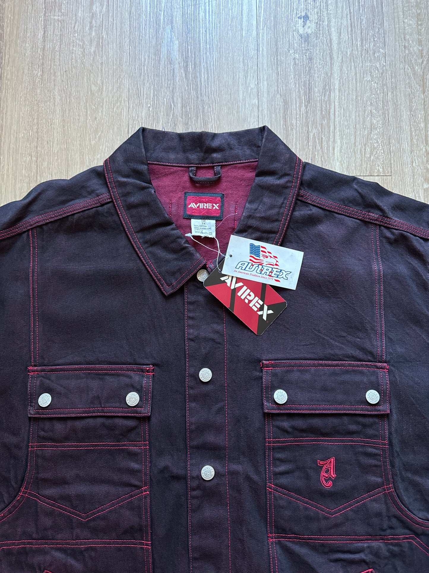 Vintage Avirex Scarlet Denim Jean Jacket