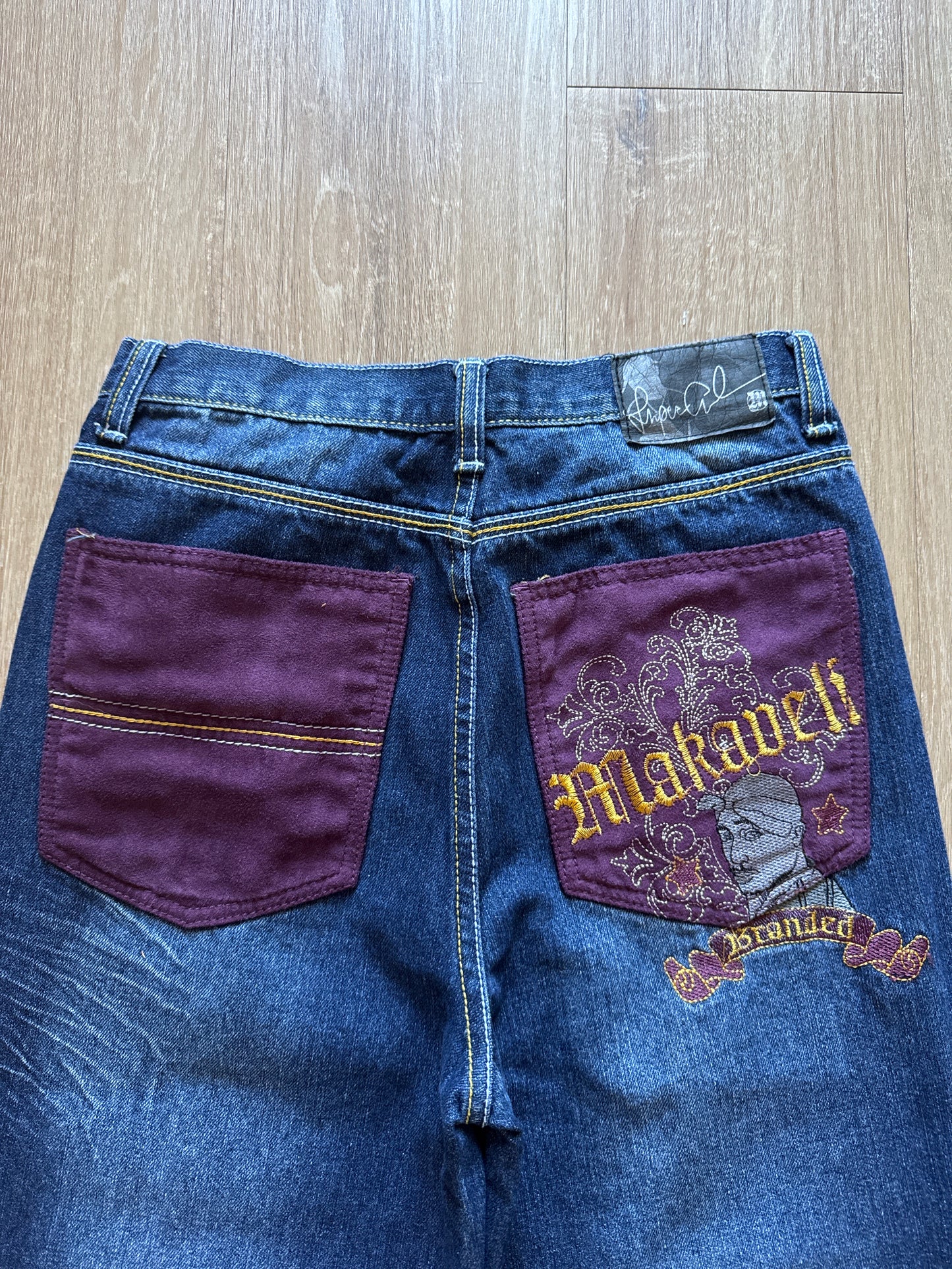 Vintage Y2K Makaveli Brand Tupac Shakur 2 Pac Denim Jeans