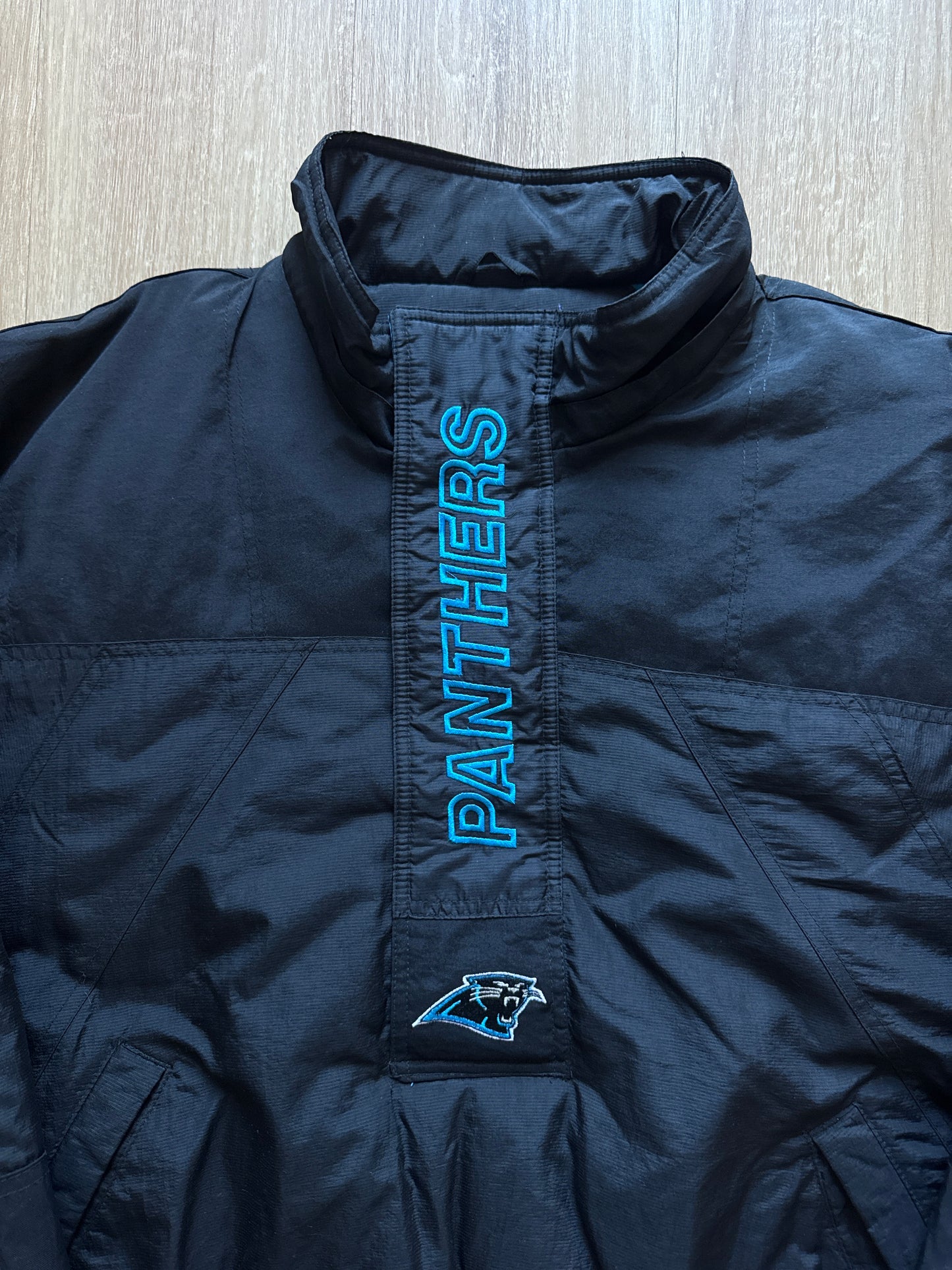 Vintage Starter Carolina Panthers Puffer Jacket