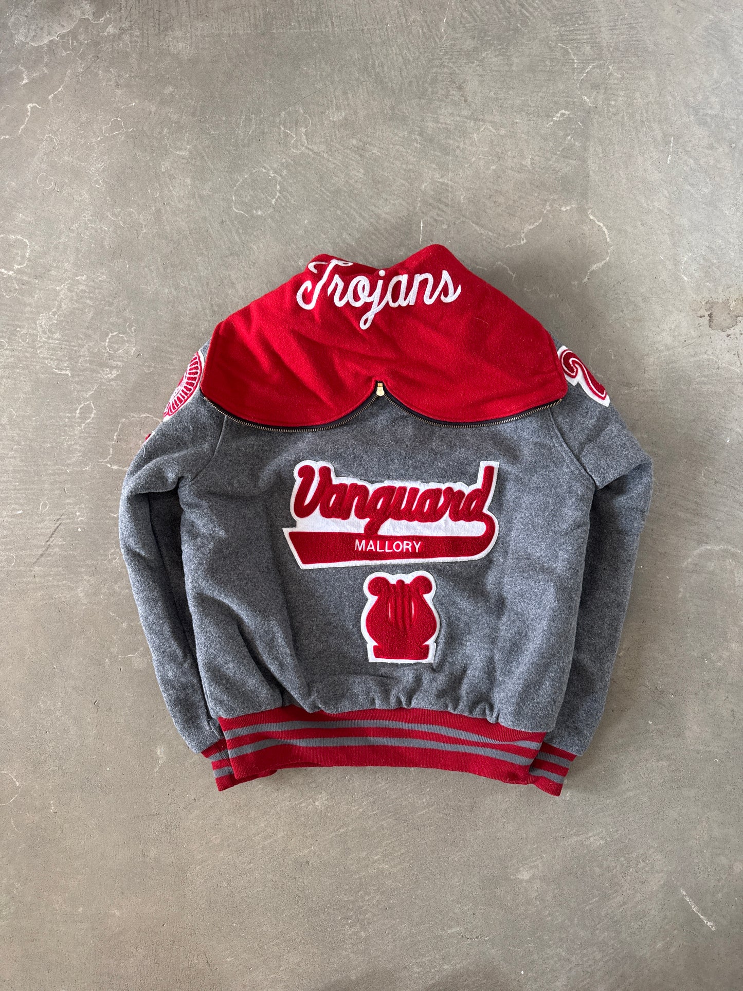 Y2K 2009 Trojans Vanguard Honors Band Varsity Letterman Jacket
