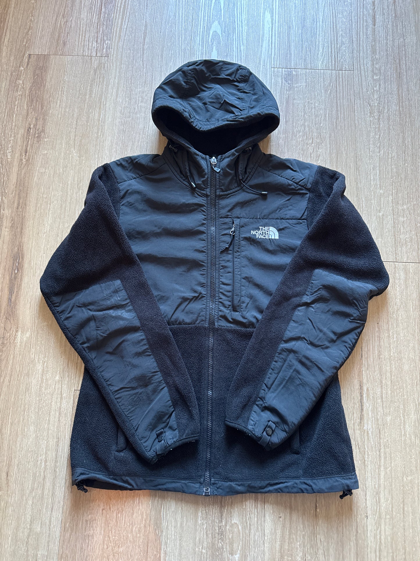 The North Face Women’s Black Fleece Hooded Zip Up Jacket