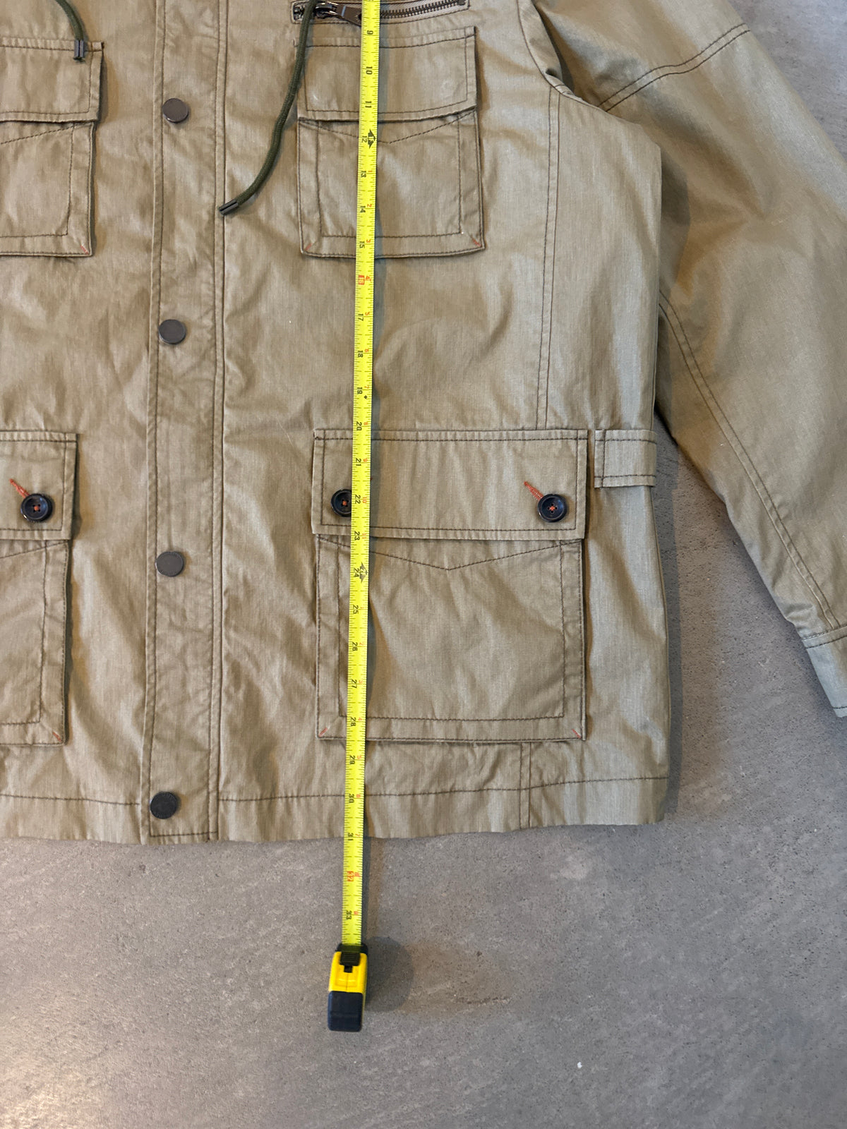 Vintage Tommy Bahama Tribeca Explorer Army Military Pocket Jacket