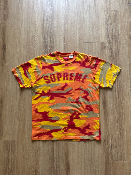 Supreme Intarsia Camo S/S Orange Camo Tee