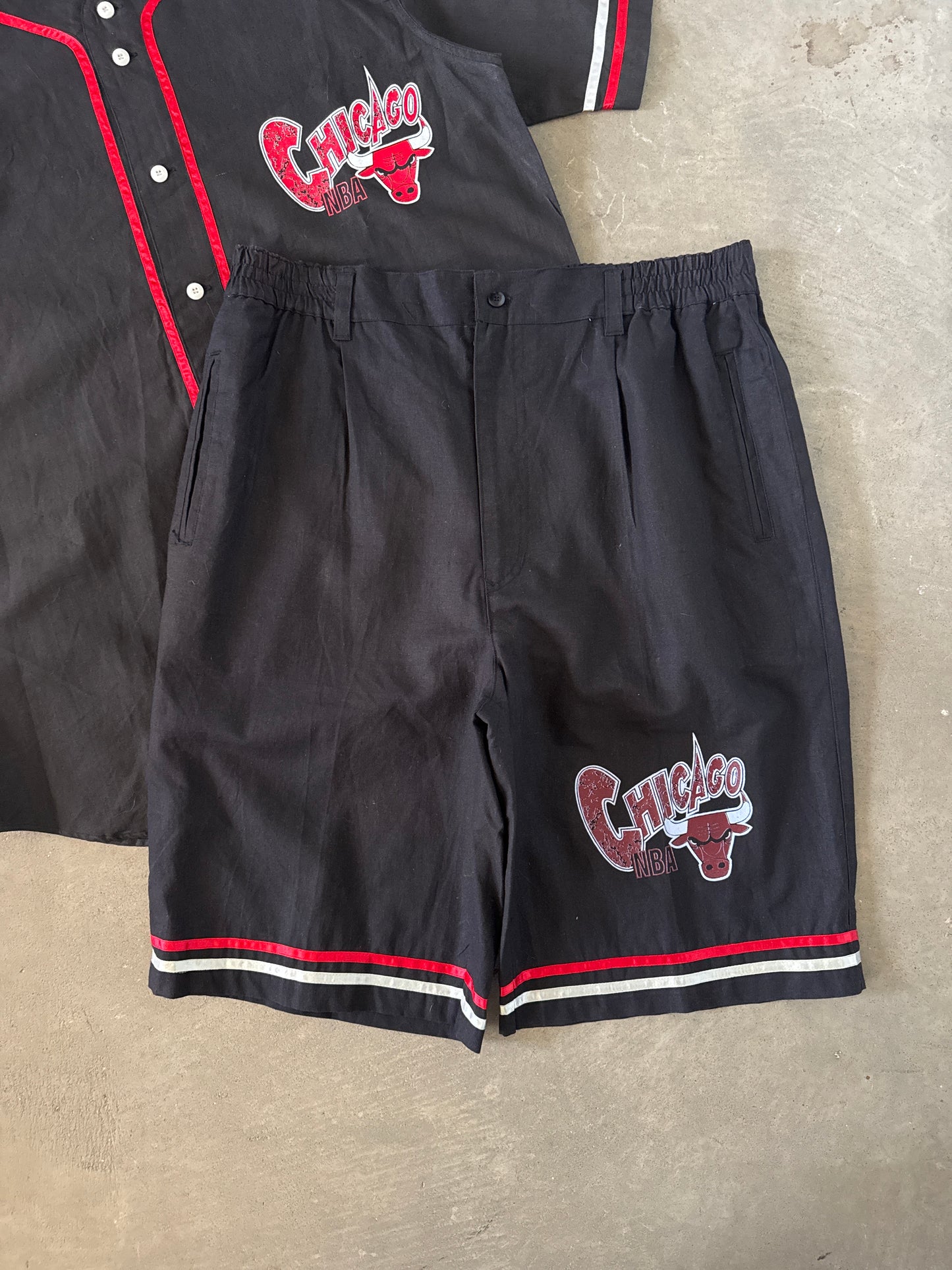 Vintage U.S. Sportswear Chicago Bulls Baseball Jersey Shorts Set