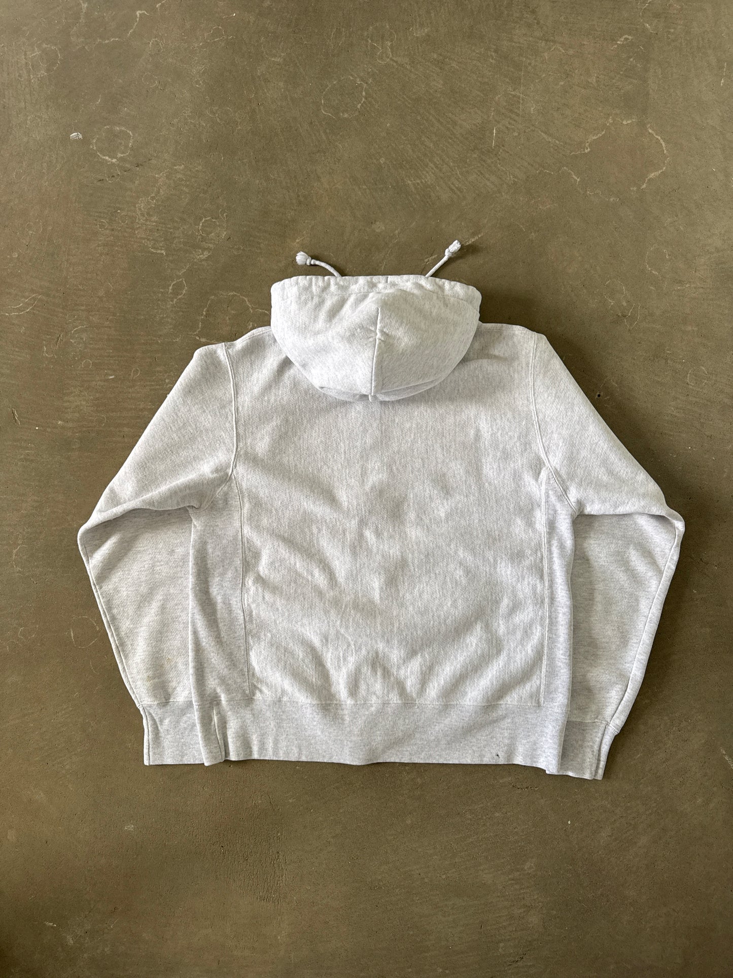 Vintage Champion Reverse Weave Heather Grey Hooded Zip Up