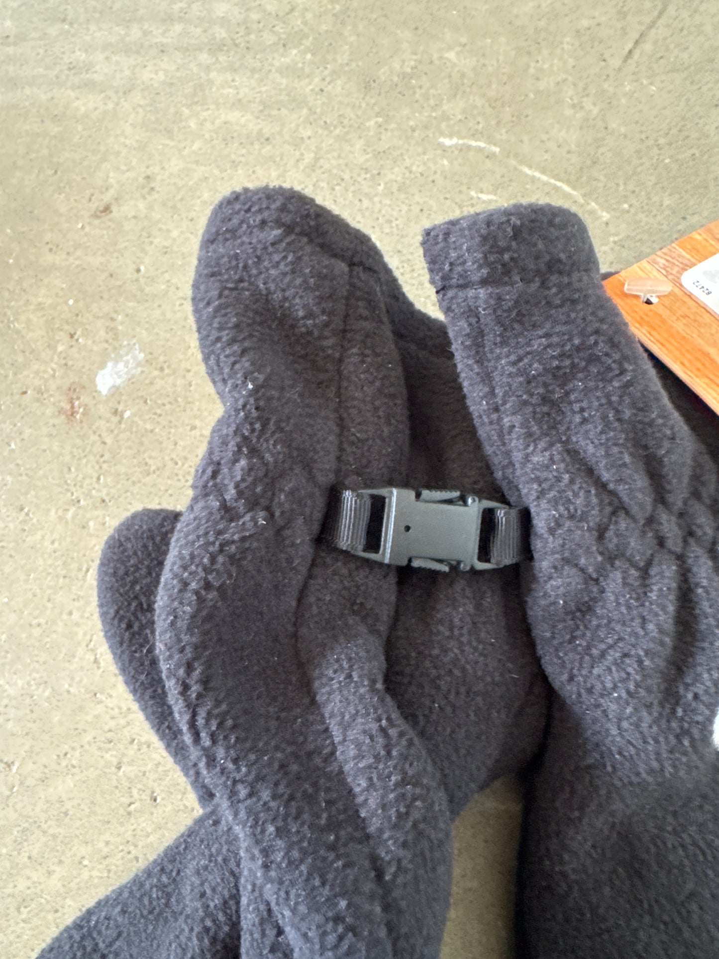 Y2K Nike Logo Fleece Black Gloves