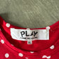 Comme des Garçons PLAY Polka Dot Red Long Sleeve