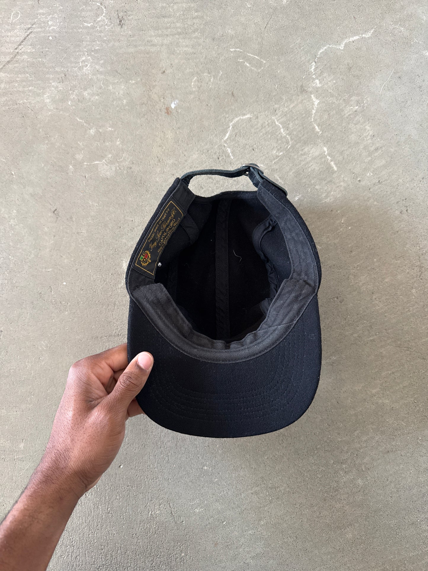 Supreme Loro Piana Capolavoro Wool Black Camp Cap