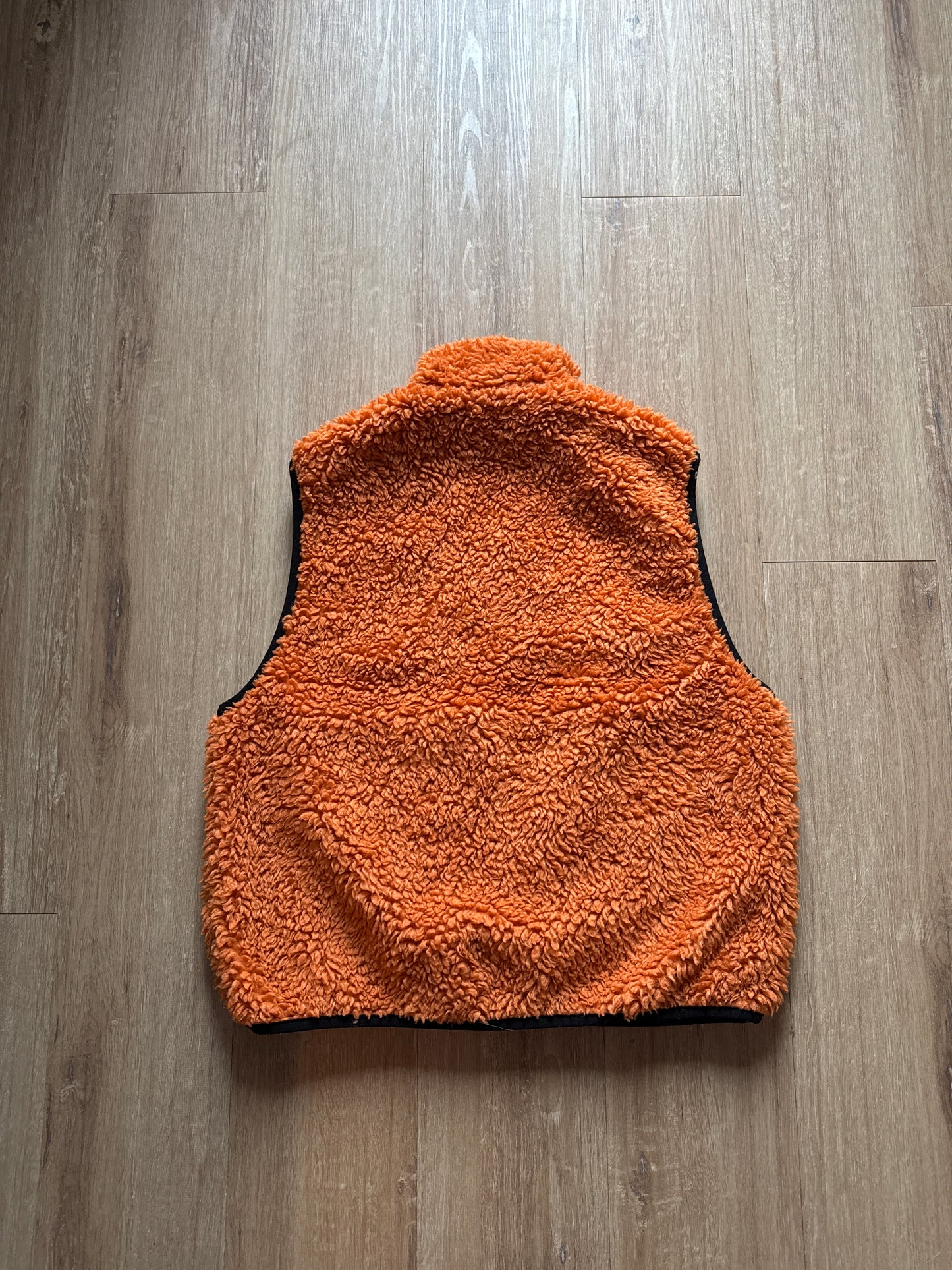 Stussy Sherpa Reversible Tangerine Vest