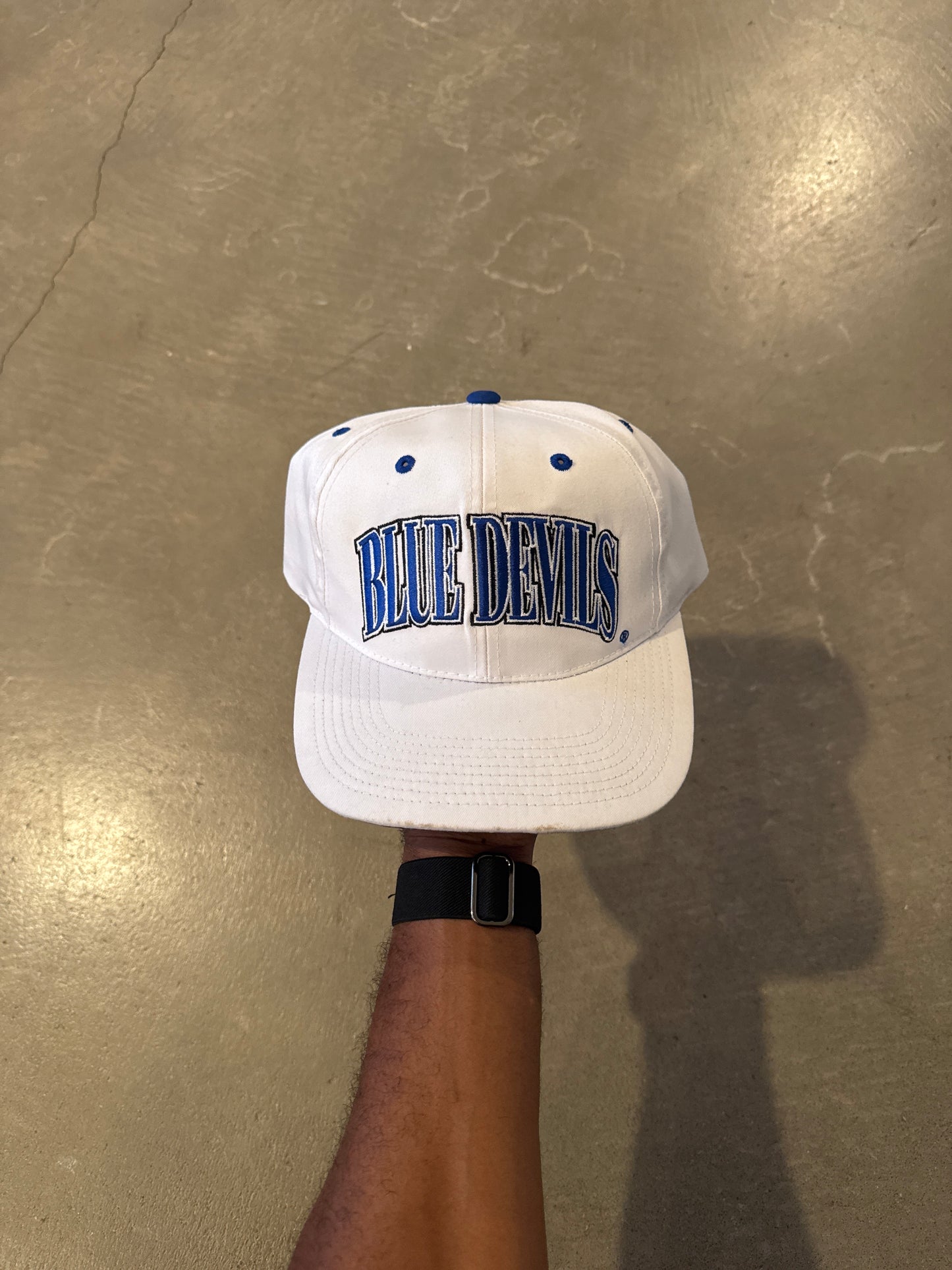 Vintage 90s Collegiate Sportswear Duke University Blue Devils Snapback Hat