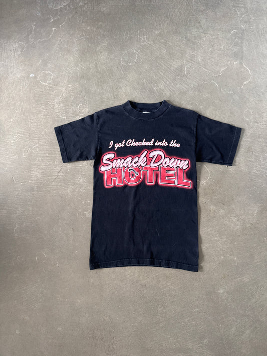 Vintage WWF The Rock Smack Down Hotel Wrestling Tee