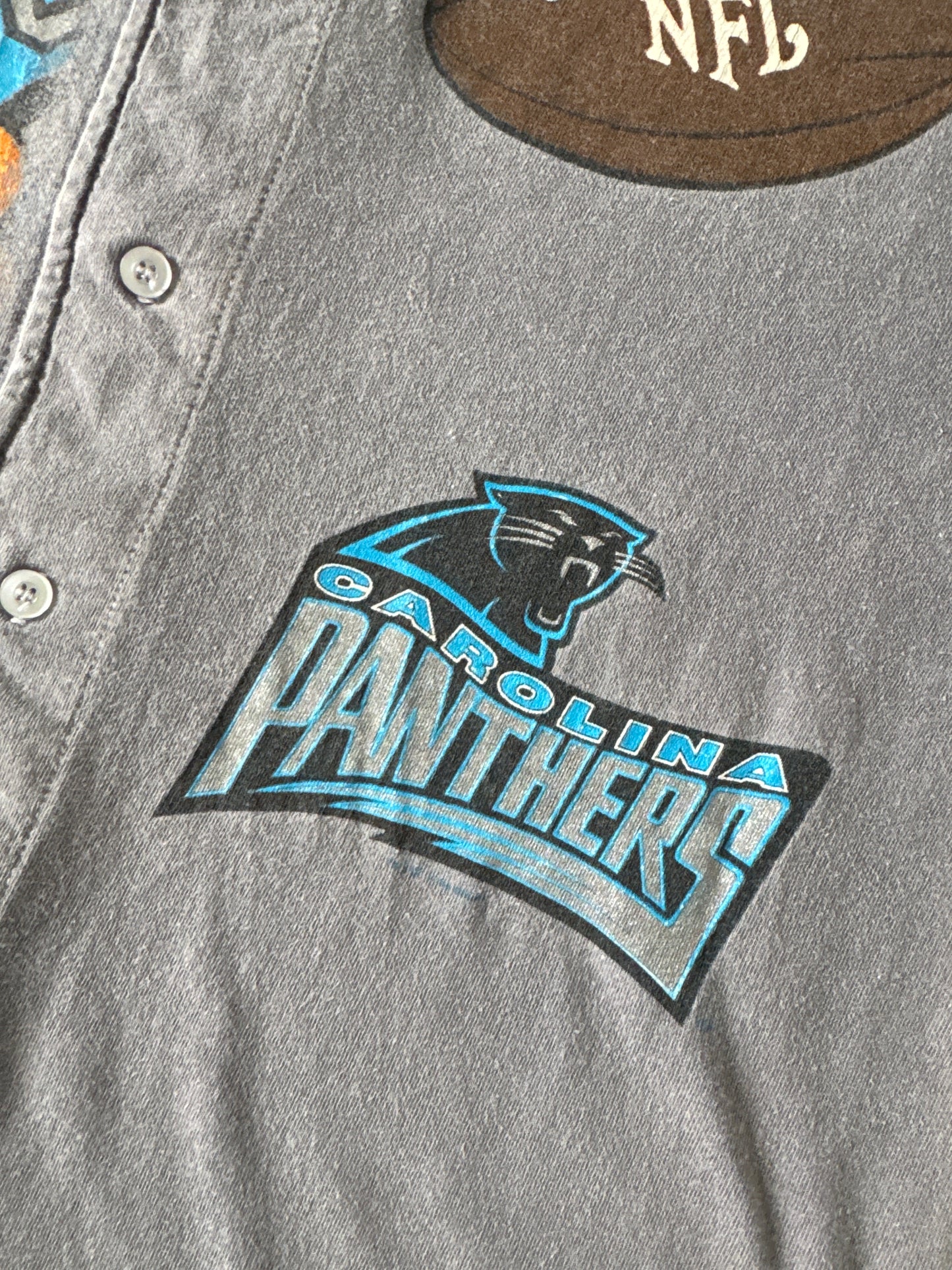 Vintage 1994 Carolina Panthers Garfield Sunfaded Baseball Jersey