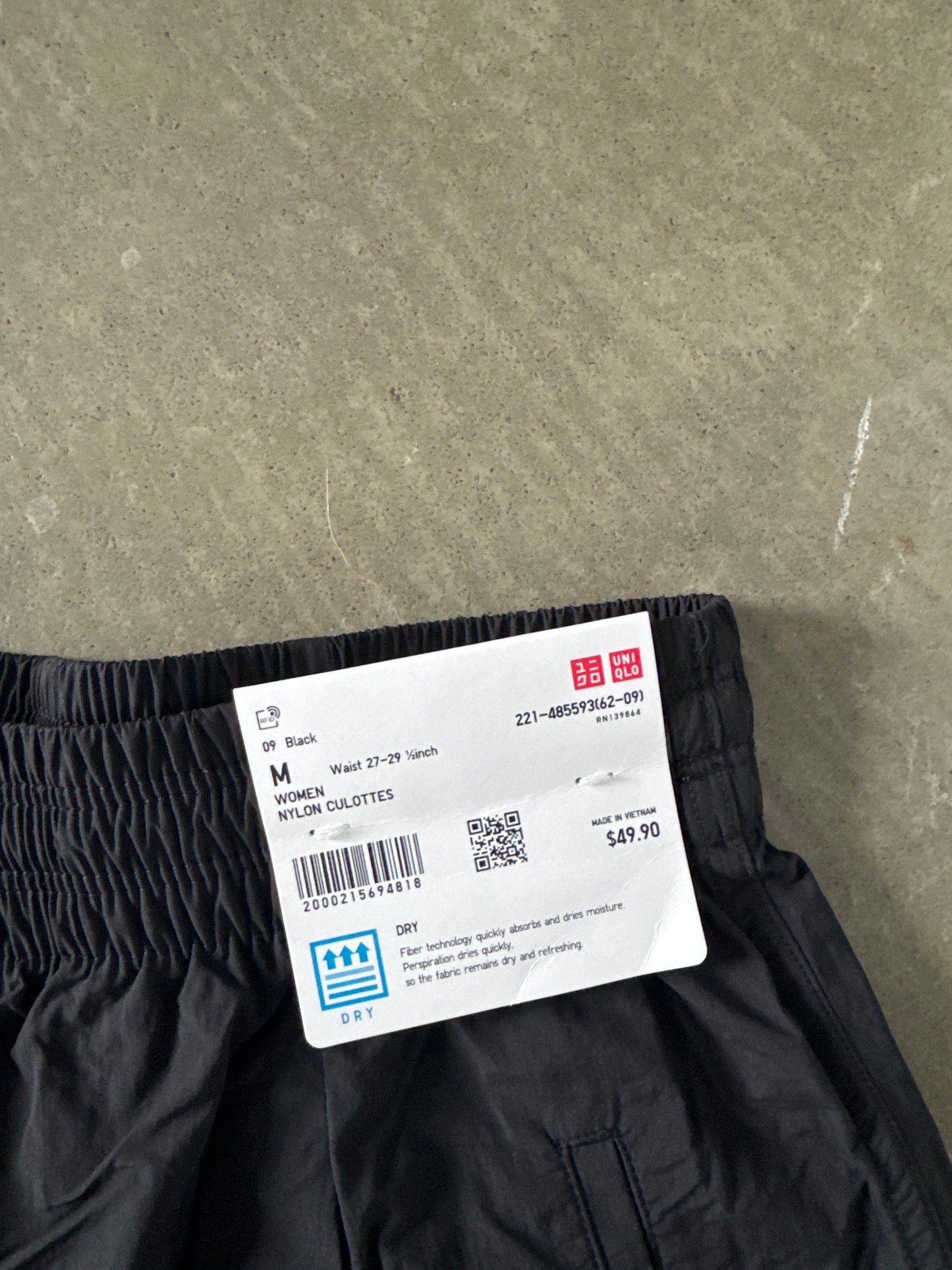 Uniqlo Women’s Nylon Culotte Baggy Long Shorts