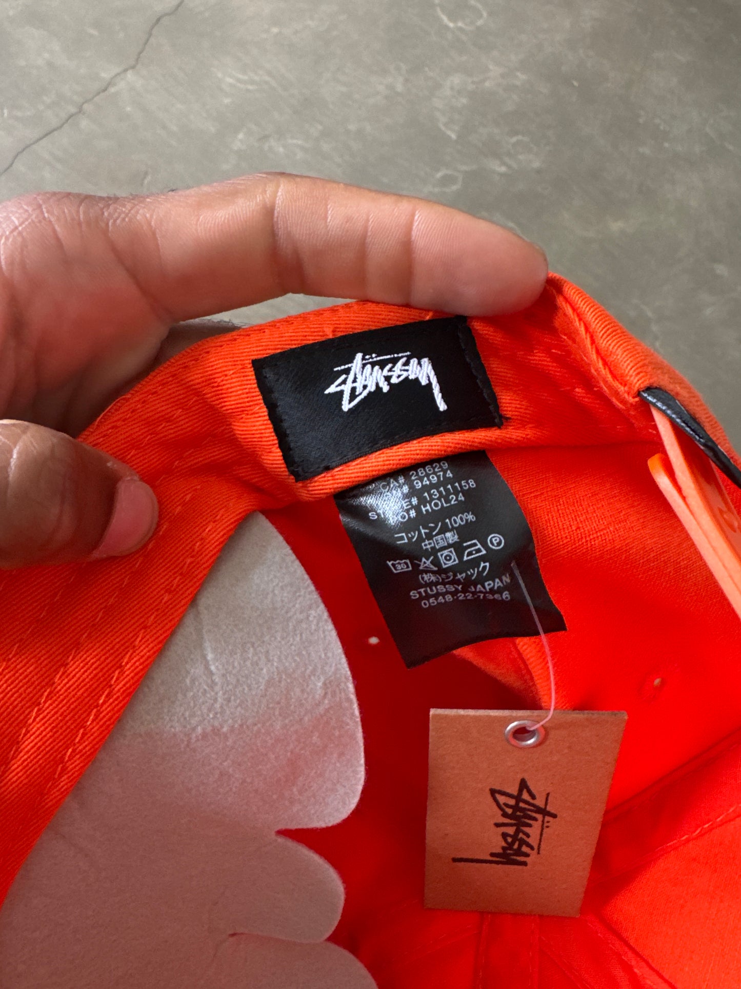 Stussy Mid-Depth Sport Orange Snapback Hat (FW24)