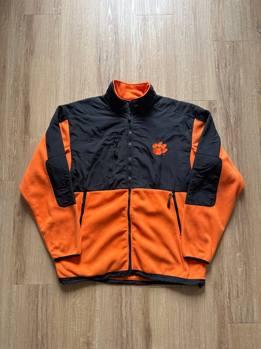 Vintage 1995 Collegiate Sportswear University Of Clemson Tigers Fleece Zip Up Jacket