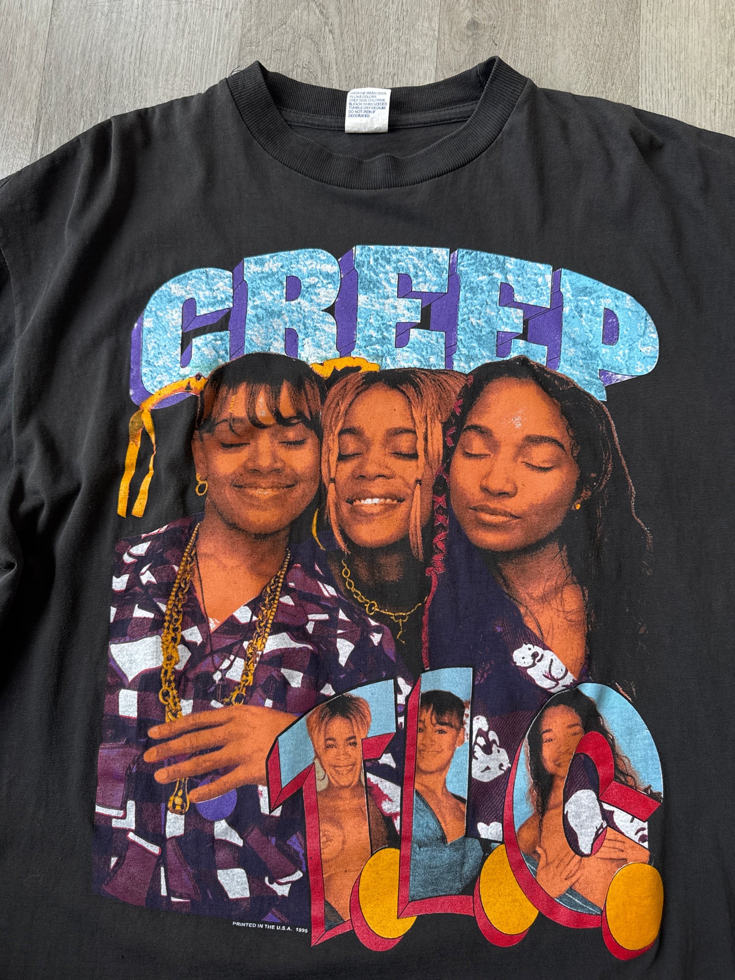 Vintage 1995 TLC Creep Crazy Sexy Cool Rap Tee
