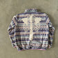 Kapital Ashland Stripe & Bone Fleece Zip Blouson Jacket