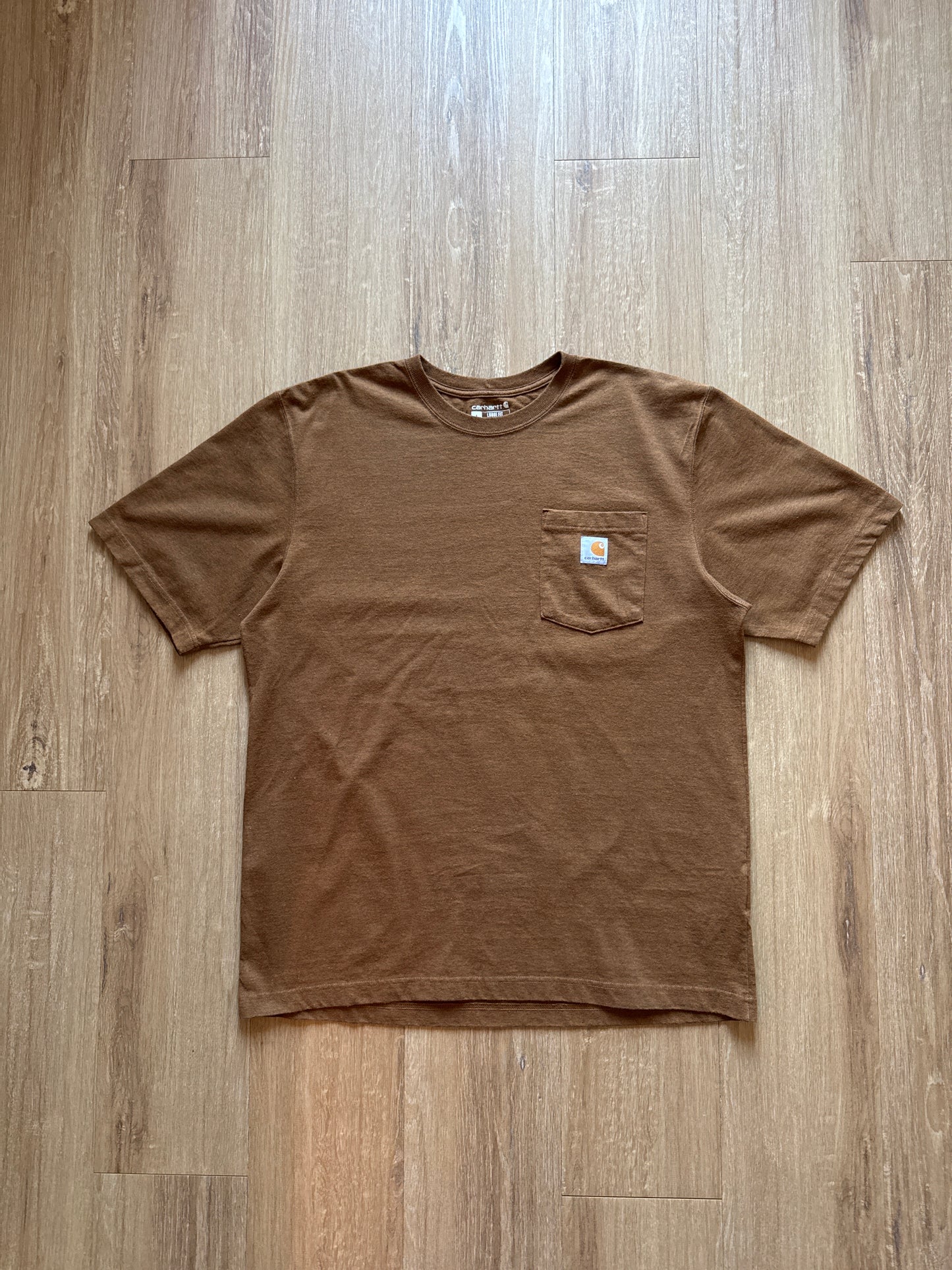 Carhartt Brown Pocket Logo Loose Fit Tee