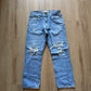 Levi’s 505 Regular Fit Distressed Light Washed Blue Denim Jeans