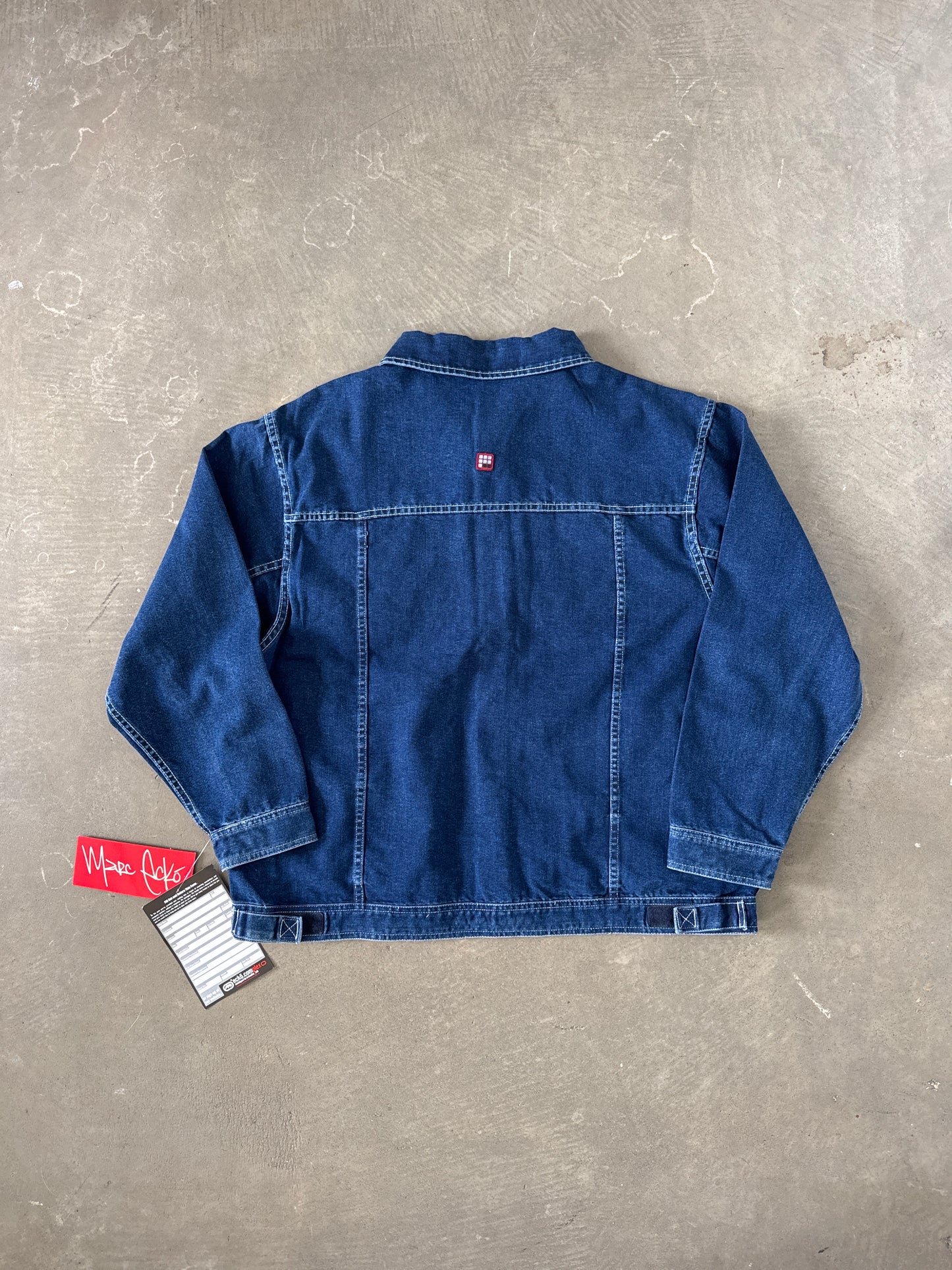 Vintage Y2K Ecko Unltd Reversible Trucker Denim Jean Jacket