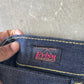 Evisu Orange Dog Japanese Art Selvedge Denim Jeans