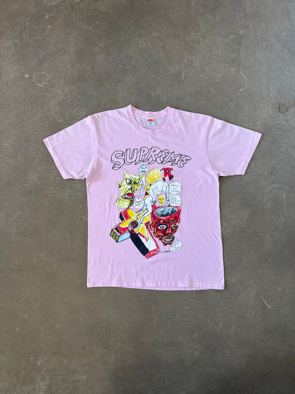 Supreme Daniel Johnston Light Pink Tee