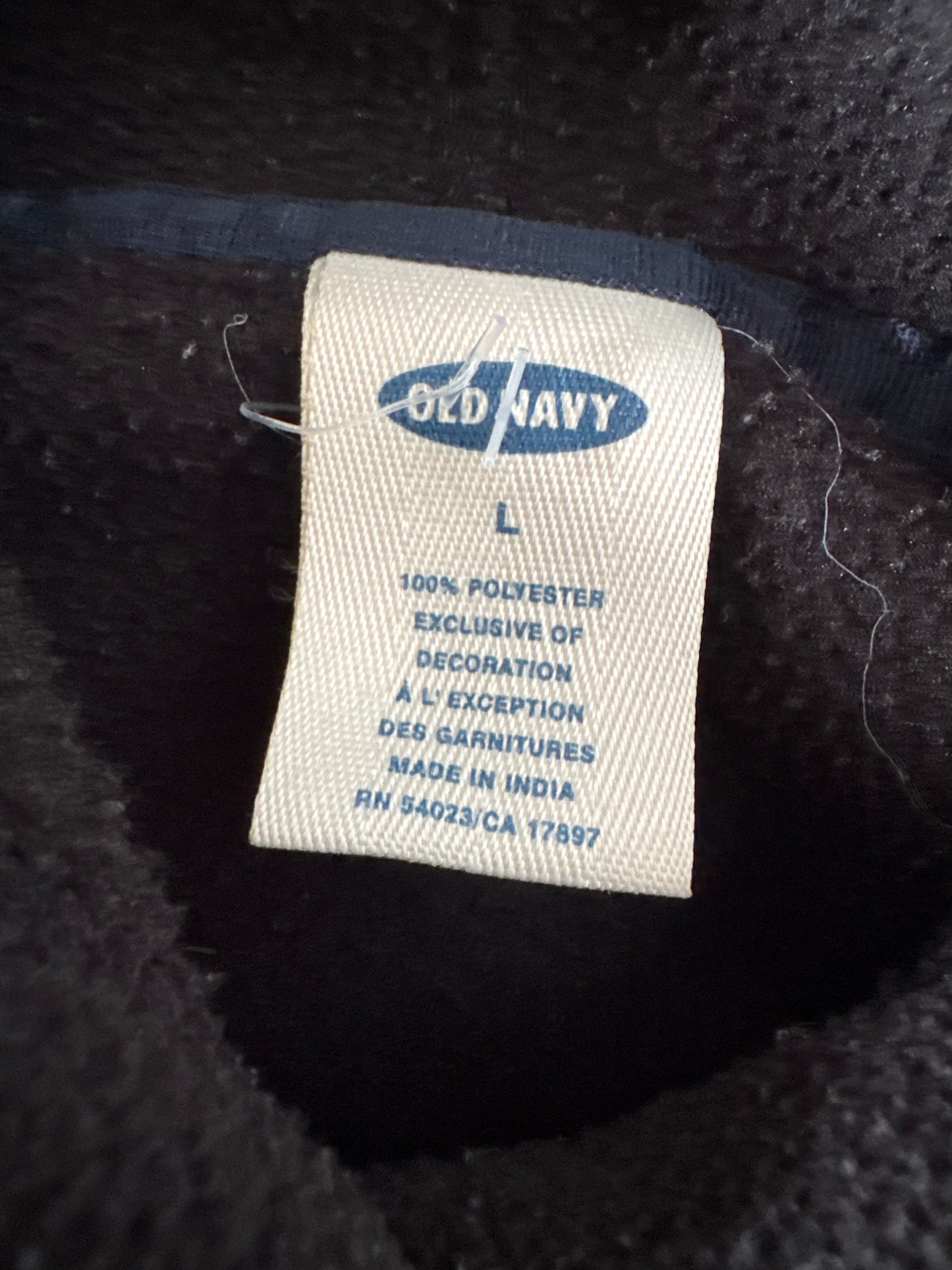 Vintage Old Navy Fleece Logo Hoodie